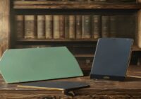 A photorealistic image of a vintage floppy disk and a modern smartphone side by side on a wooden desk, with a dusty archive shelf in the background, symbolizing the contrast between analog and digital
